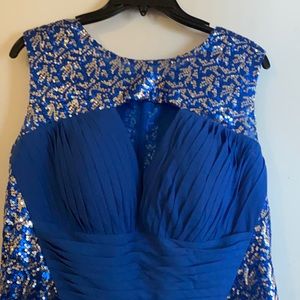 Plus Royal Blue Formal Dress